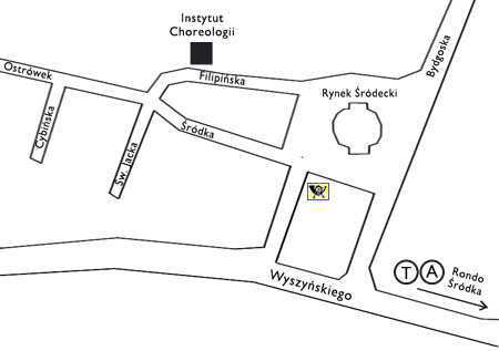 Mapa - jak dojecha� do Instytut